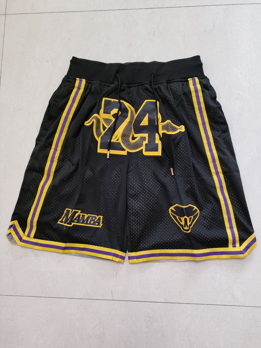 Los Angeles Lakers Mamba Black No. 24 Pocket Pants