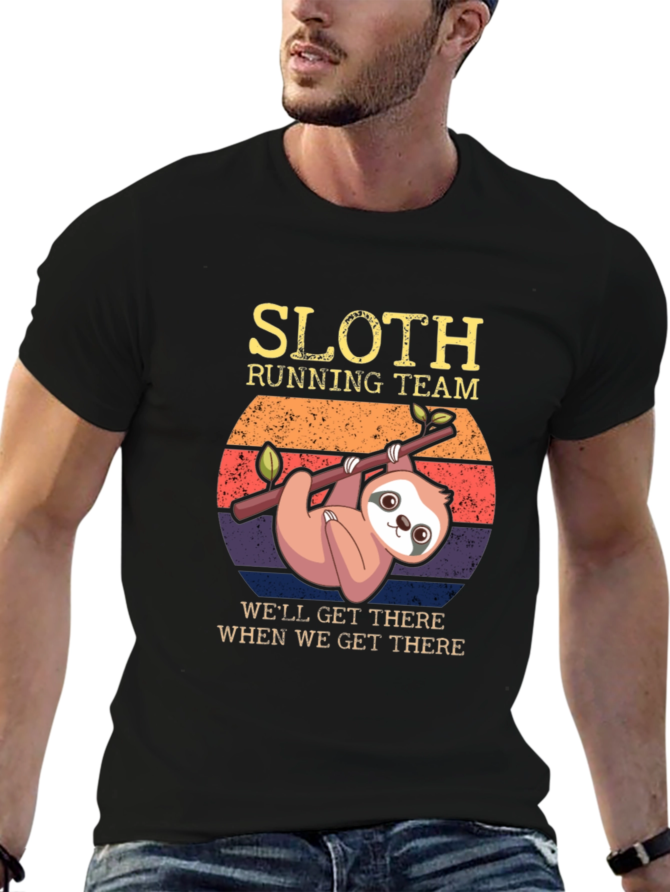 Sloth Running Team Graphic Tee