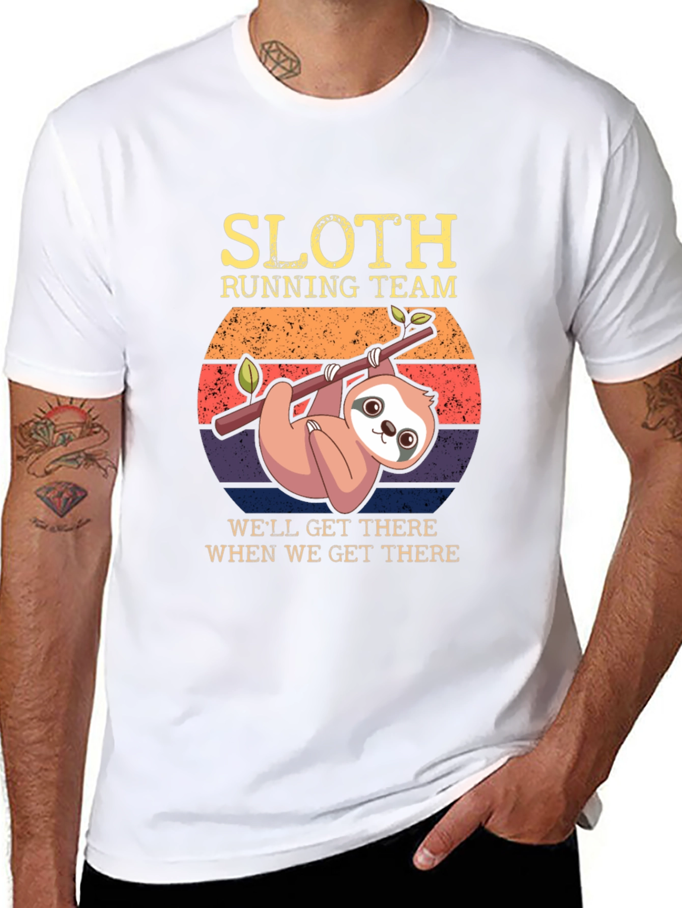 Sloth Running Team Graphic Tee