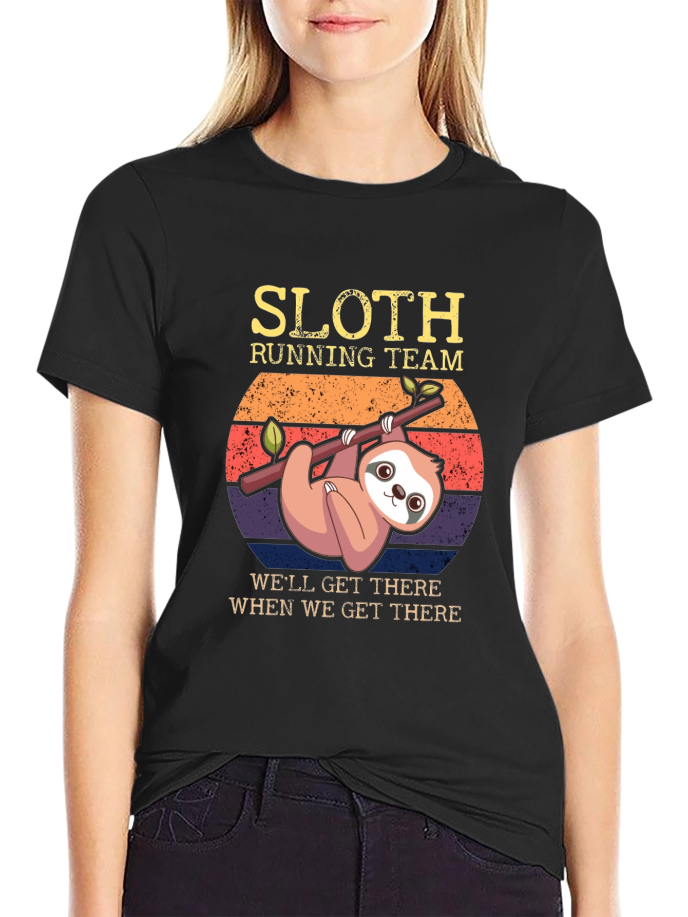 Sloth Running Team Graphic Tee