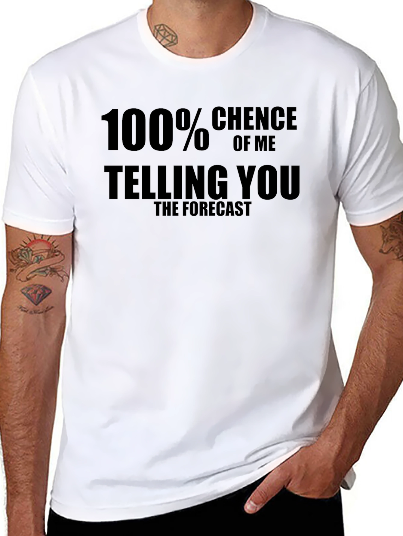 Humorous Weather Forecast T-Shirt