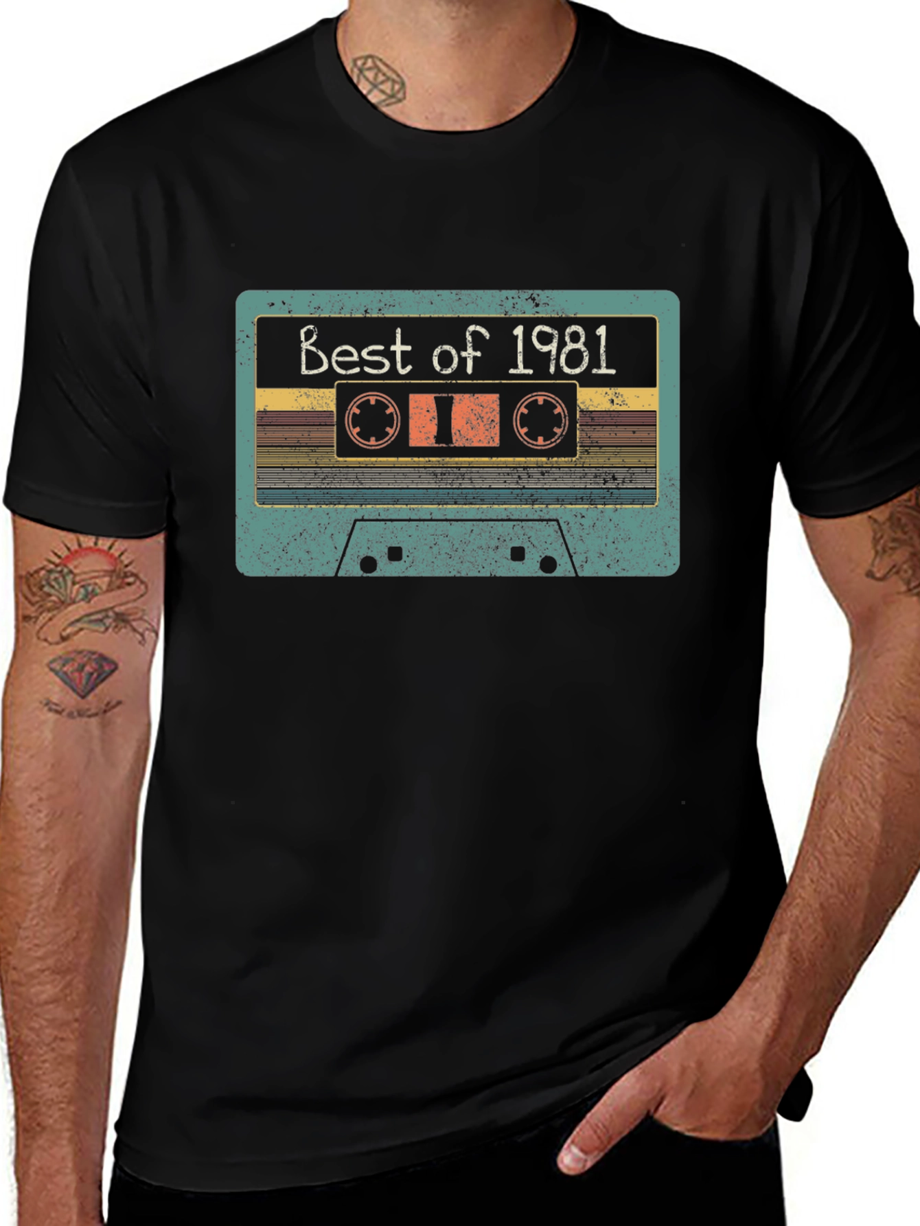 Retro Best of 1981 Cassette Tape Graphic T-Shirt