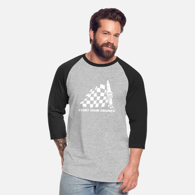 CHECKERED FLAG SPARK PLUG START YOUR ENGINES