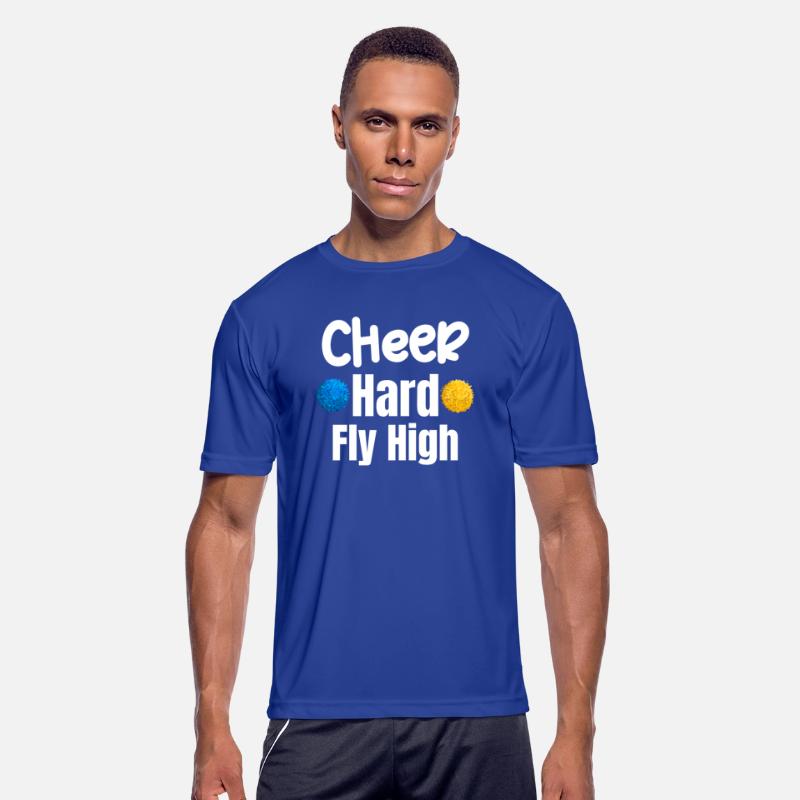 Cheer Hard Fly High Funny Flyer Football Backspot
