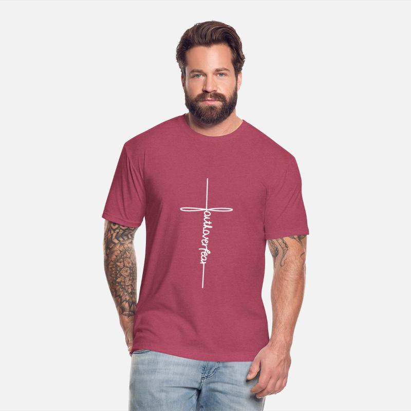 Christian Faith Cross T Shirt Faith Over Fear