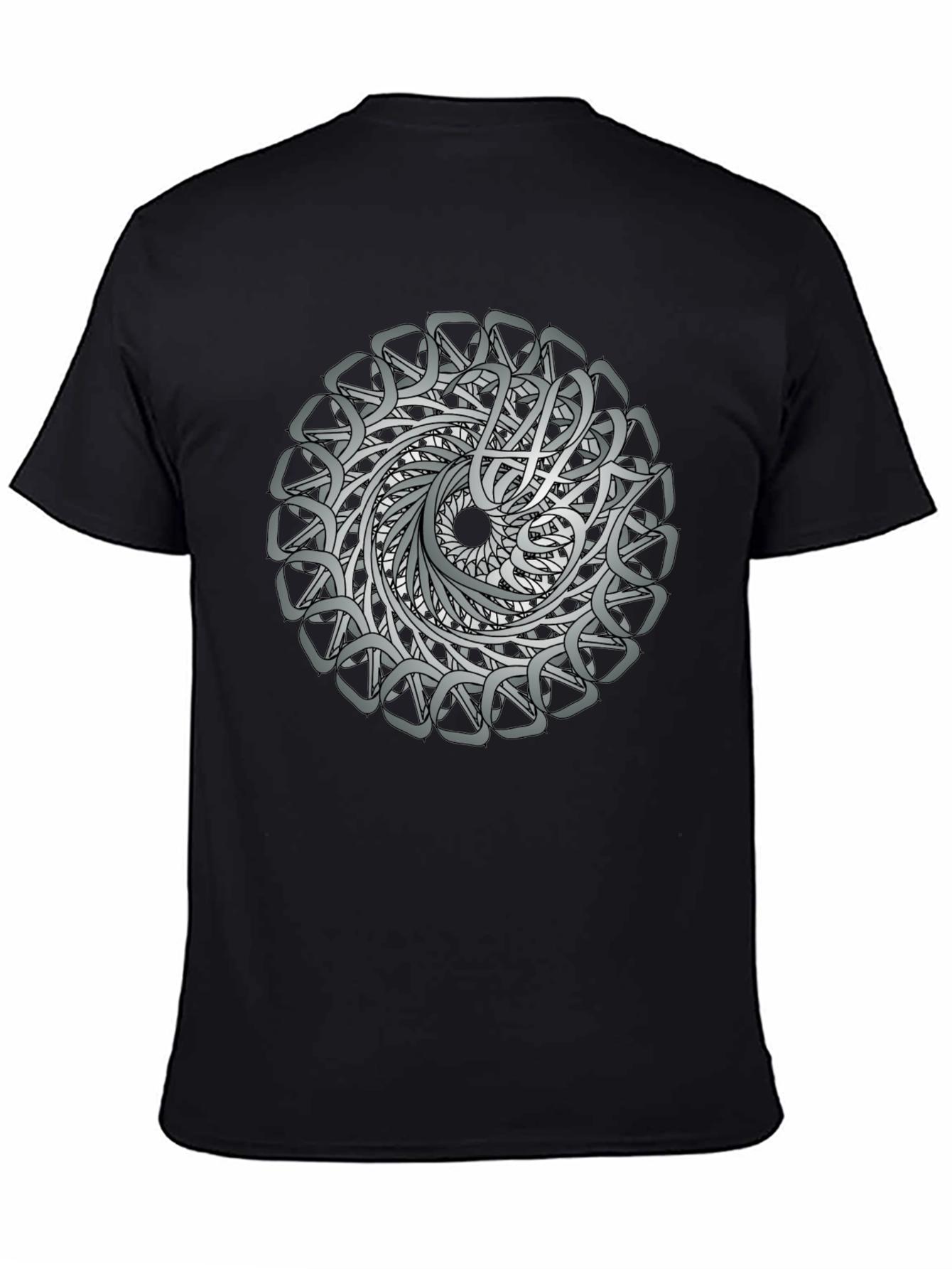 Celtic Knot Mandala Graphic Tee - Black