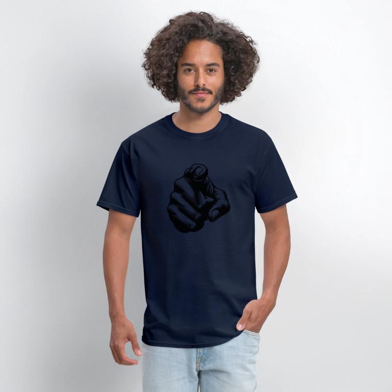 Classic Hand Position Precise Index Finger Gesture