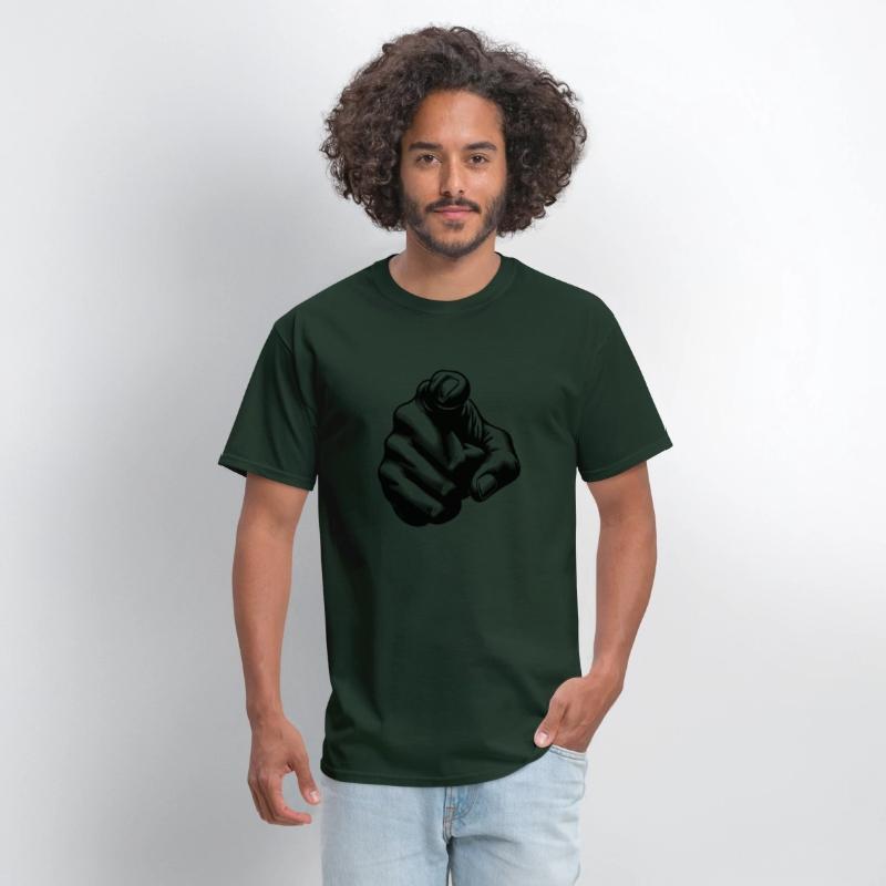 Classic Hand Position Precise Index Finger Gesture