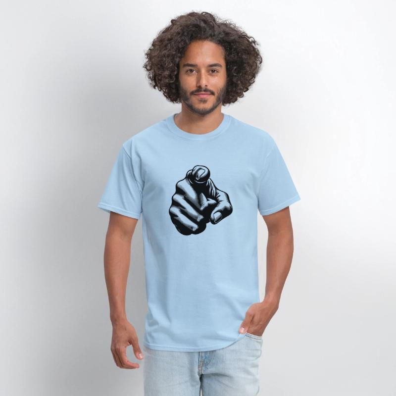 Classic Hand Position Precise Index Finger Gesture