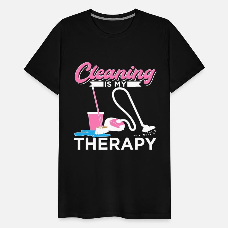 Cleaning Is My Therapy Funny Housekeeping Cleaning