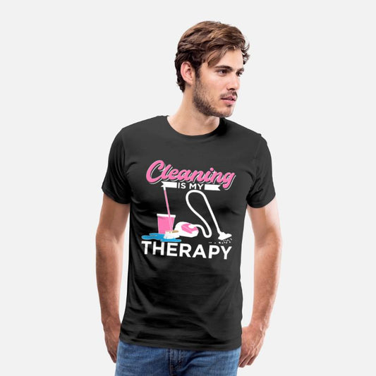 Cleaning Is My Therapy Funny Housekeeping Cleaning