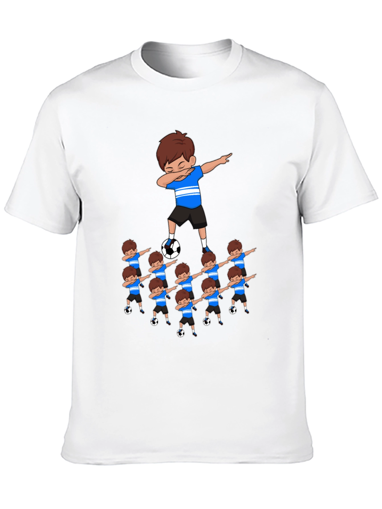 Dabbing Soccer Team Graphic T-Shirt