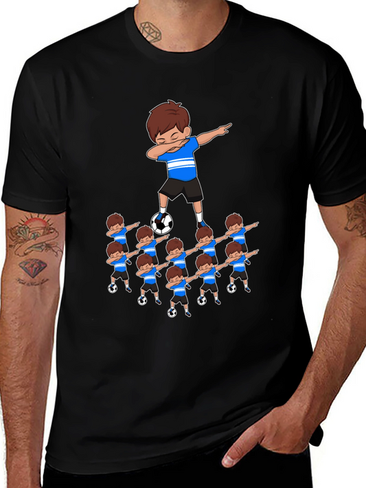 Dabbing Soccer Team Graphic T-Shirt