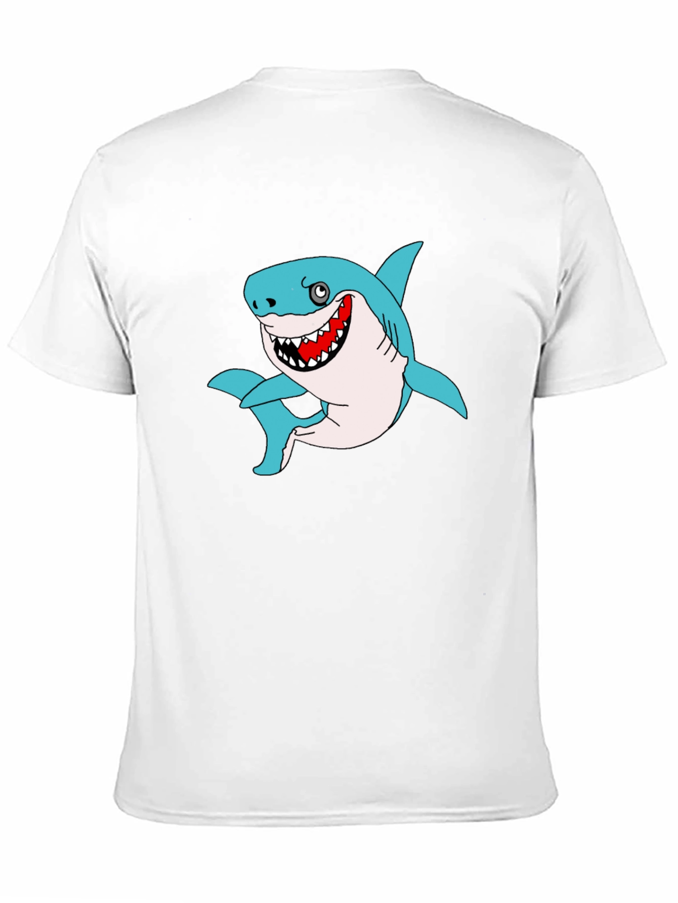 Funny Shark Graphic Black T-Shirt