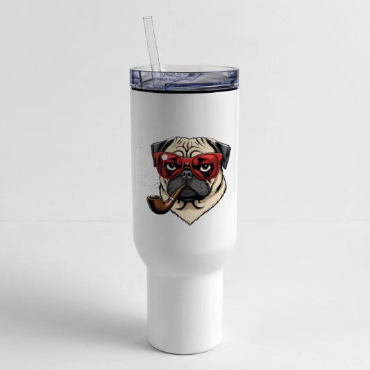 Cool Bulldog with Sunglasses and Pipe