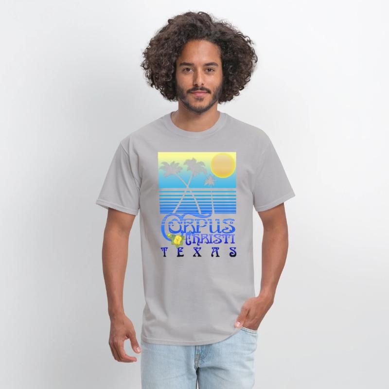 Corpus Christi Texas Art Deco Tropical Summer