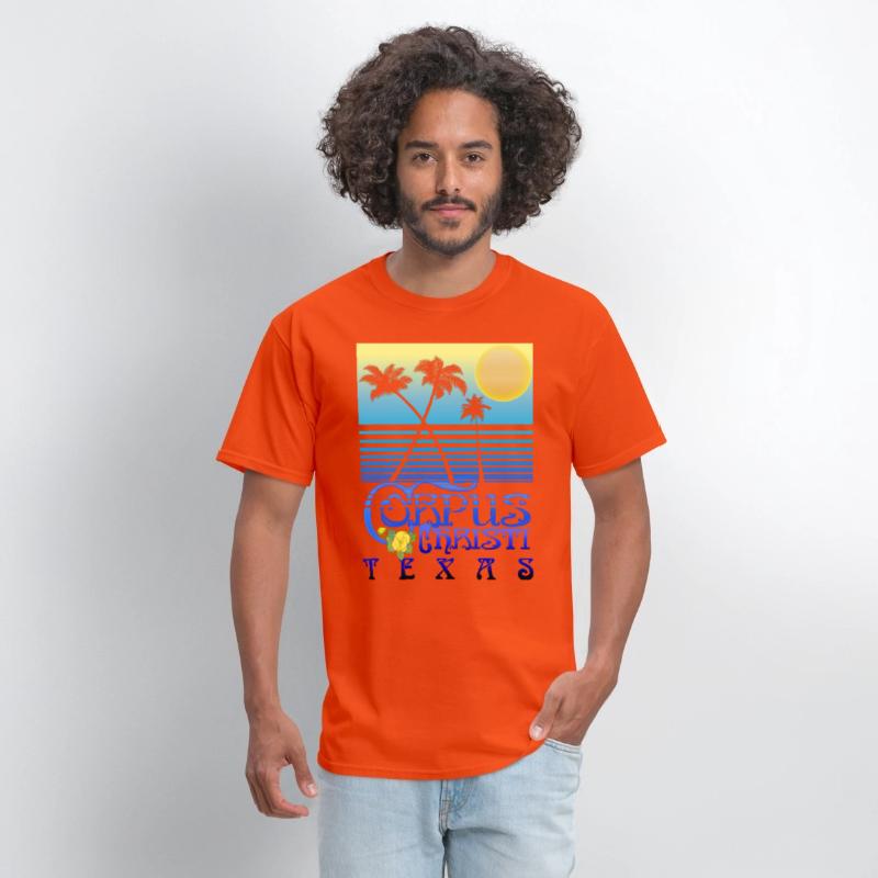 Corpus Christi Texas Art Deco Tropical Summer