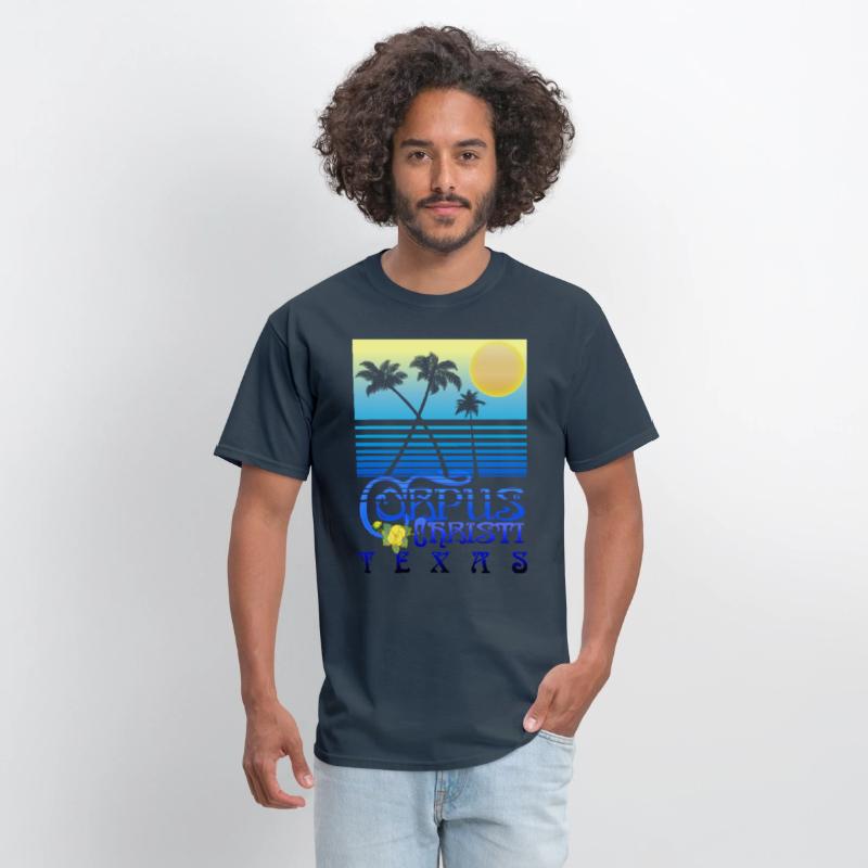 Corpus Christi Texas Art Deco Tropical Summer