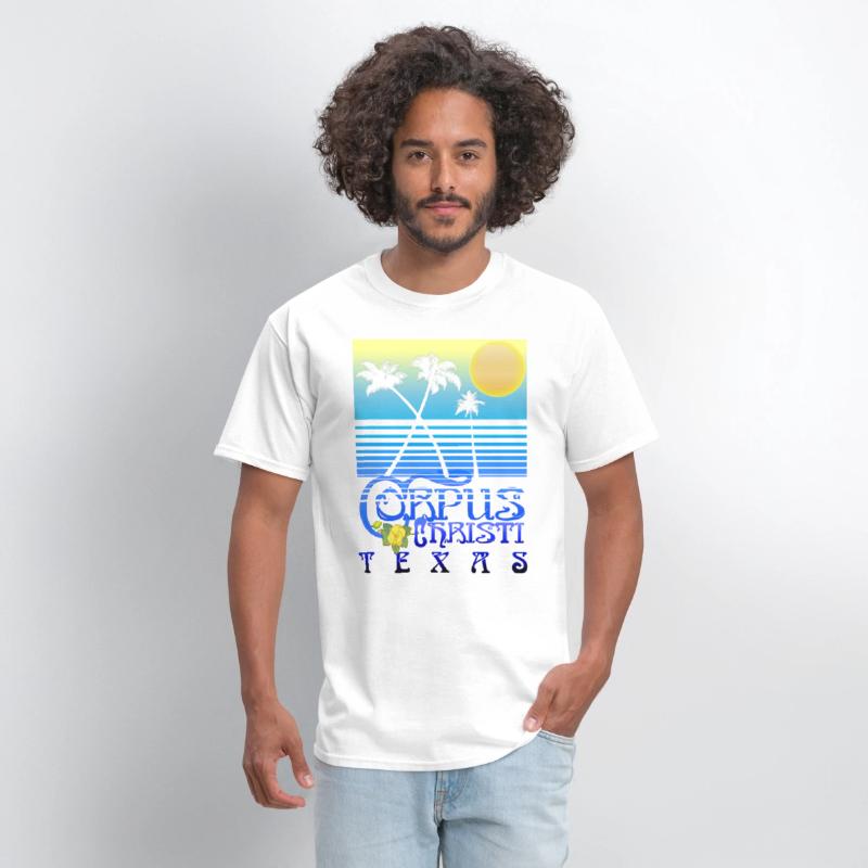 Corpus Christi Texas Art Deco Tropical Summer