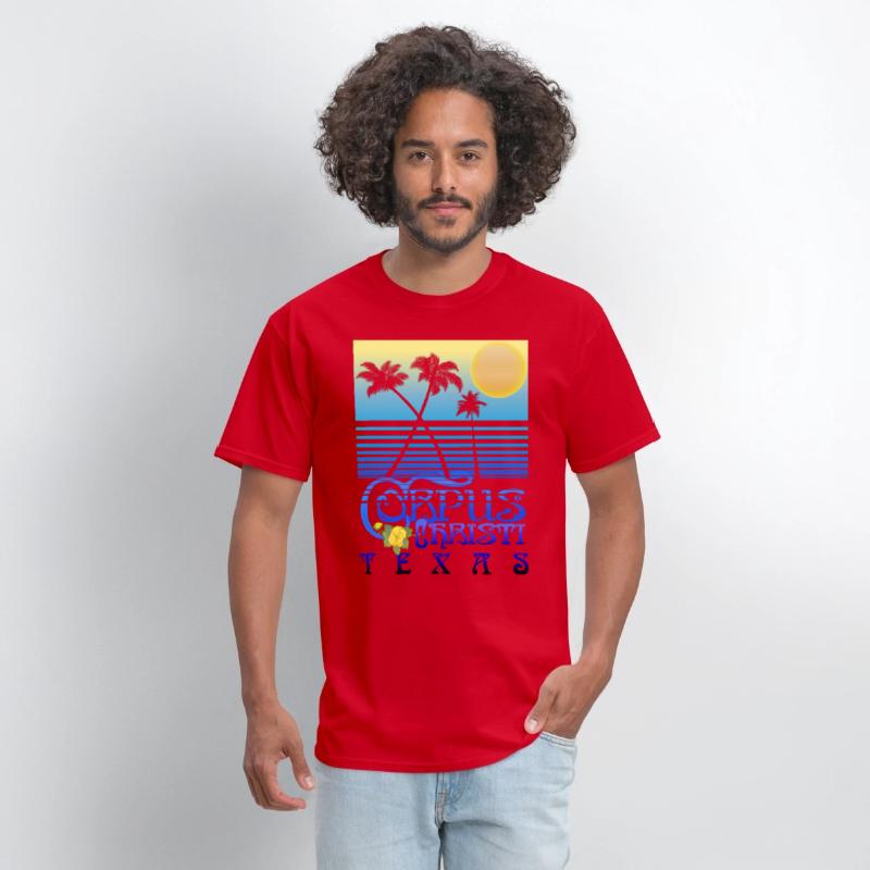 Corpus Christi Texas Art Deco Tropical Summer