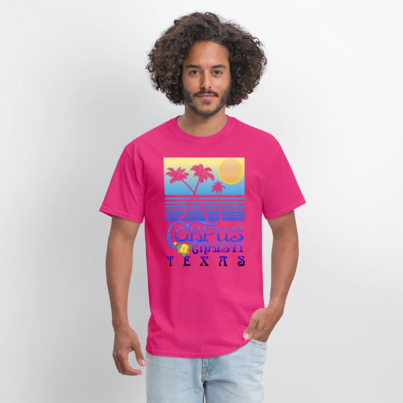 Corpus Christi Texas Art Deco Tropical Summer