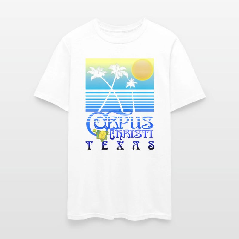 Corpus Christi Texas Art Deco Tropical Summer