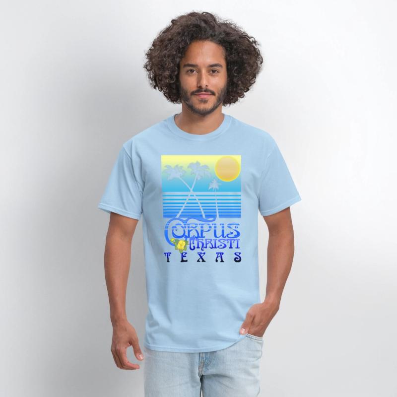 Corpus Christi Texas Art Deco Tropical Summer