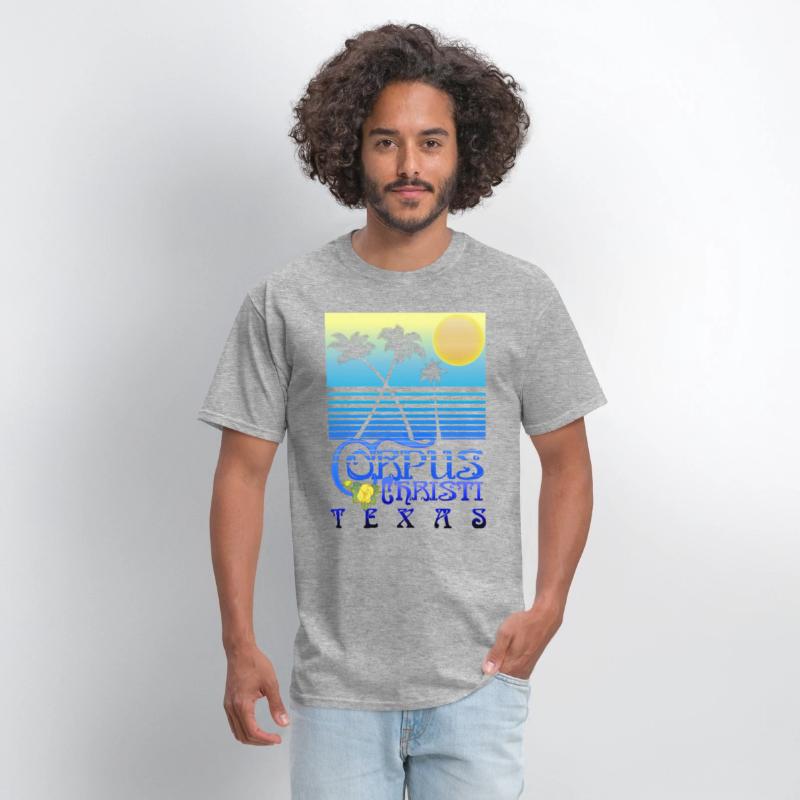 Corpus Christi Texas Art Deco Tropical Summer