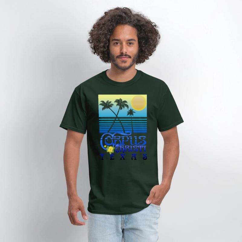 Corpus Christi Texas Art Deco Tropical Summer