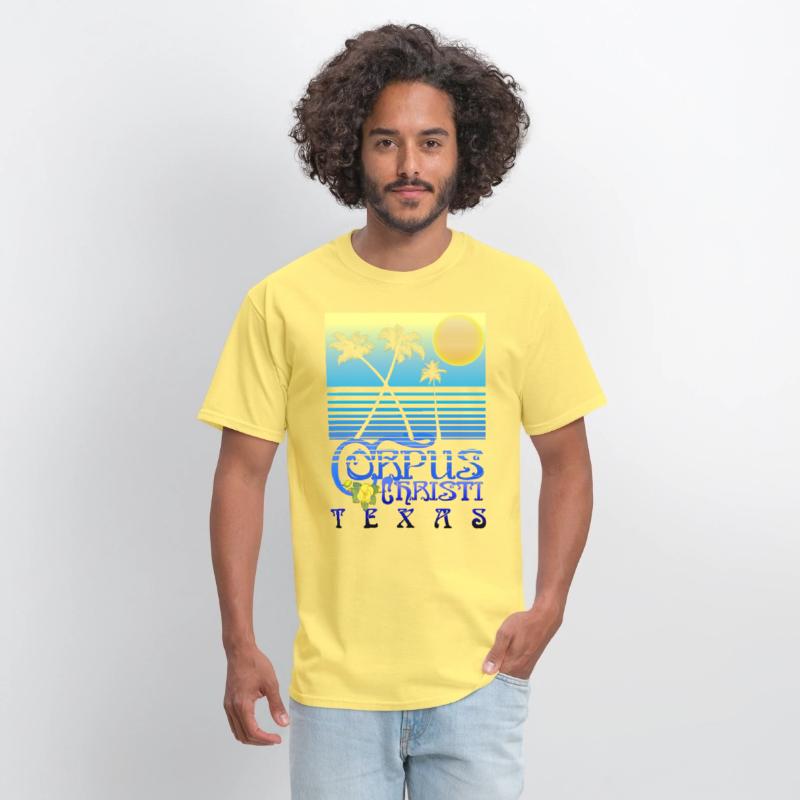 Corpus Christi Texas Art Deco Tropical Summer