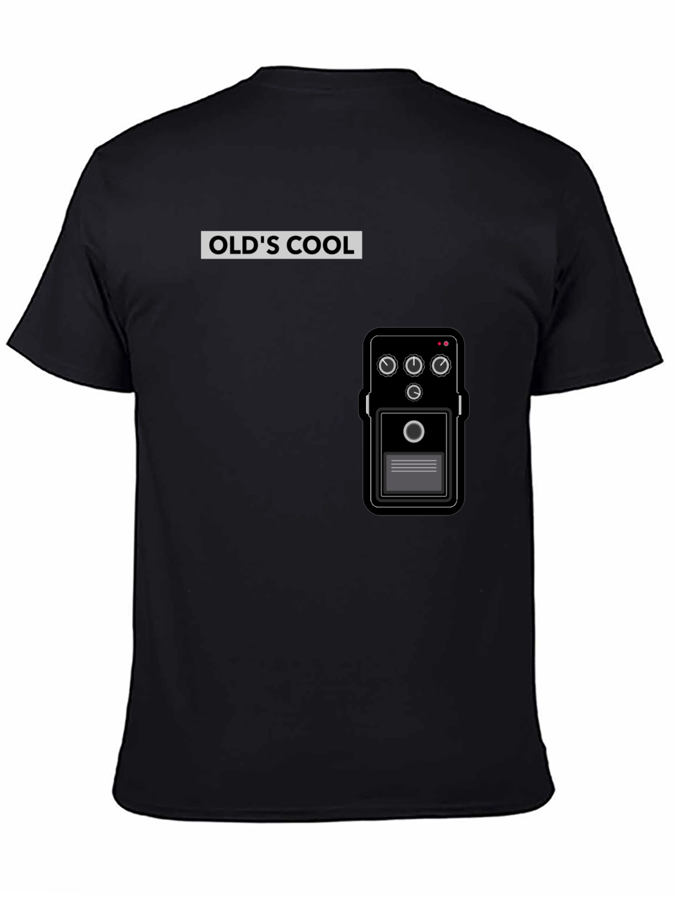 Olds Cool Guitar Pedal T-Shirt - Black