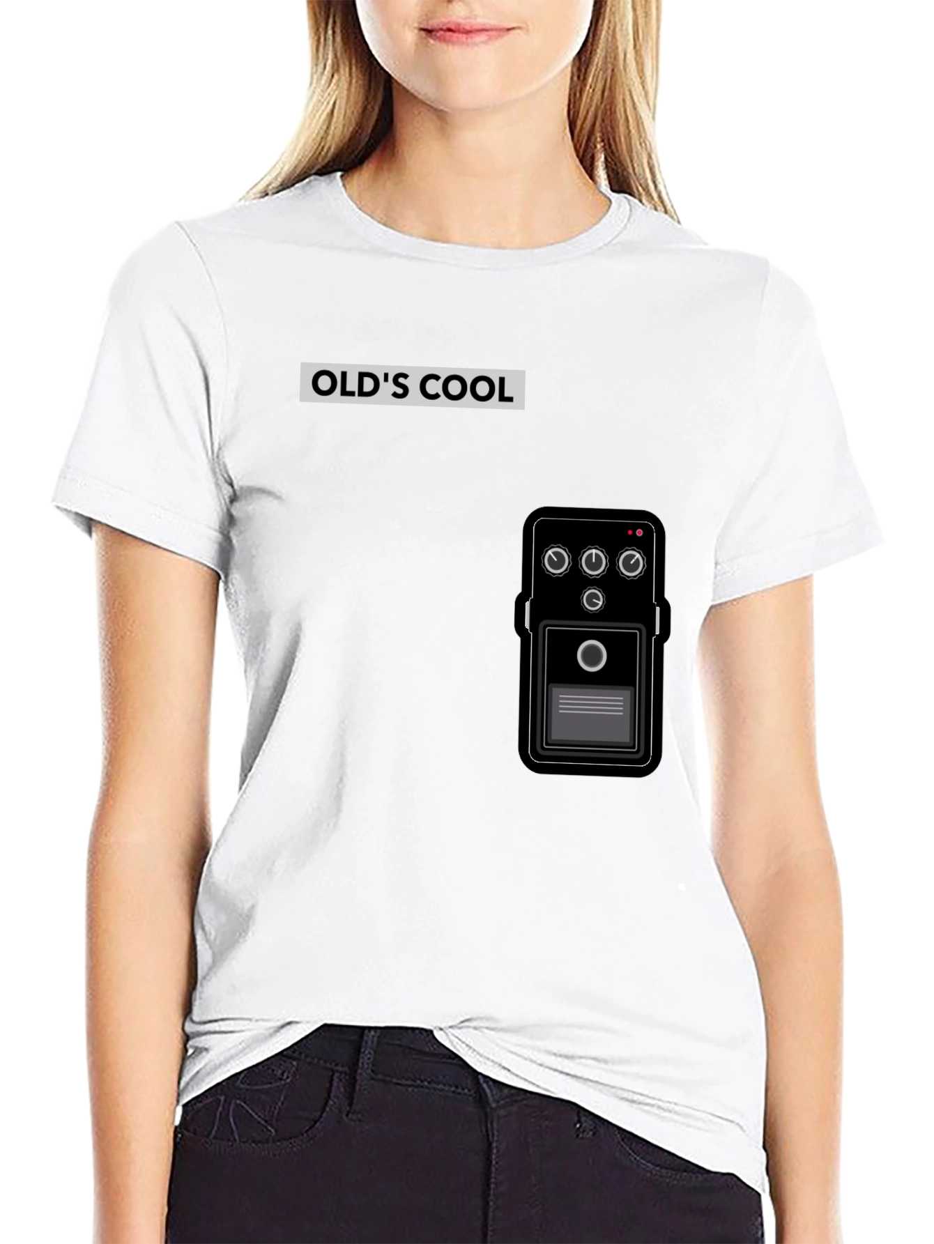 Olds Cool Guitar Pedal T-Shirt - Black