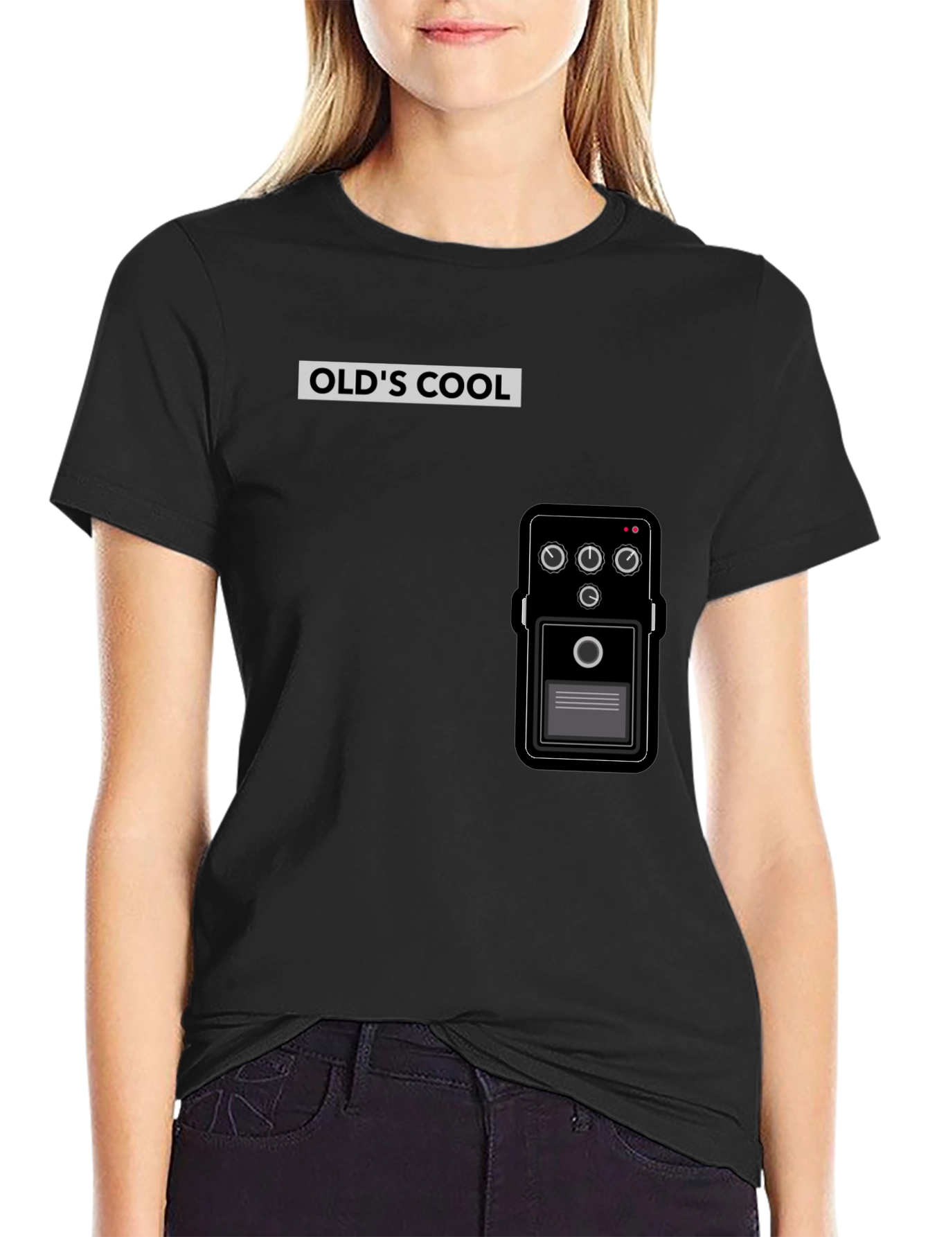 Olds Cool Guitar Pedal T-Shirt - Black