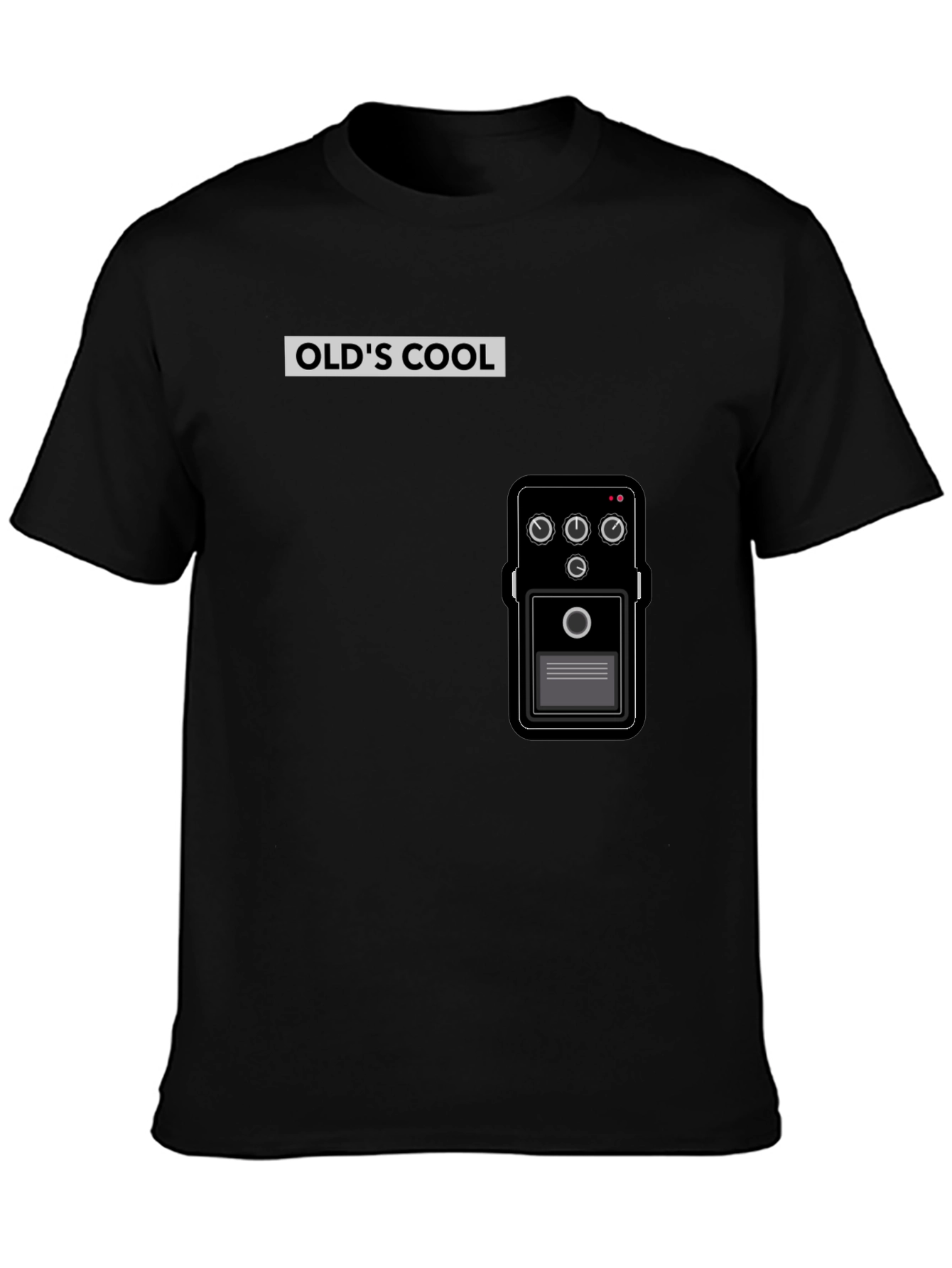 Olds Cool Guitar Pedal T-Shirt - Black