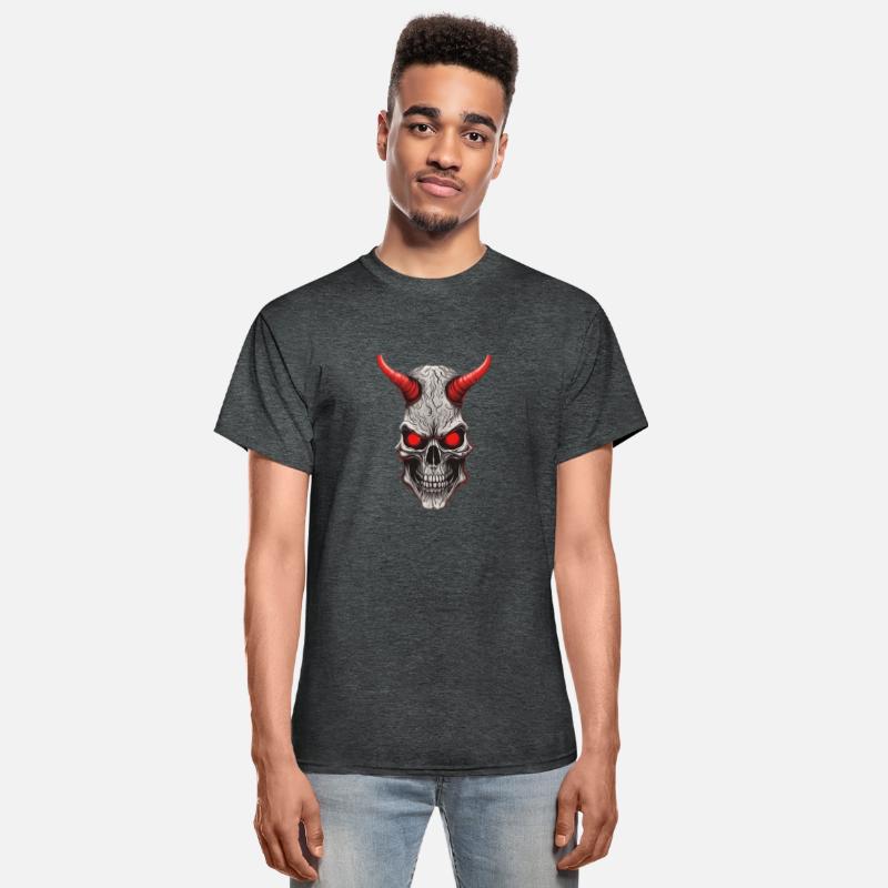 Crimson Ivory: Red-Horned Skull