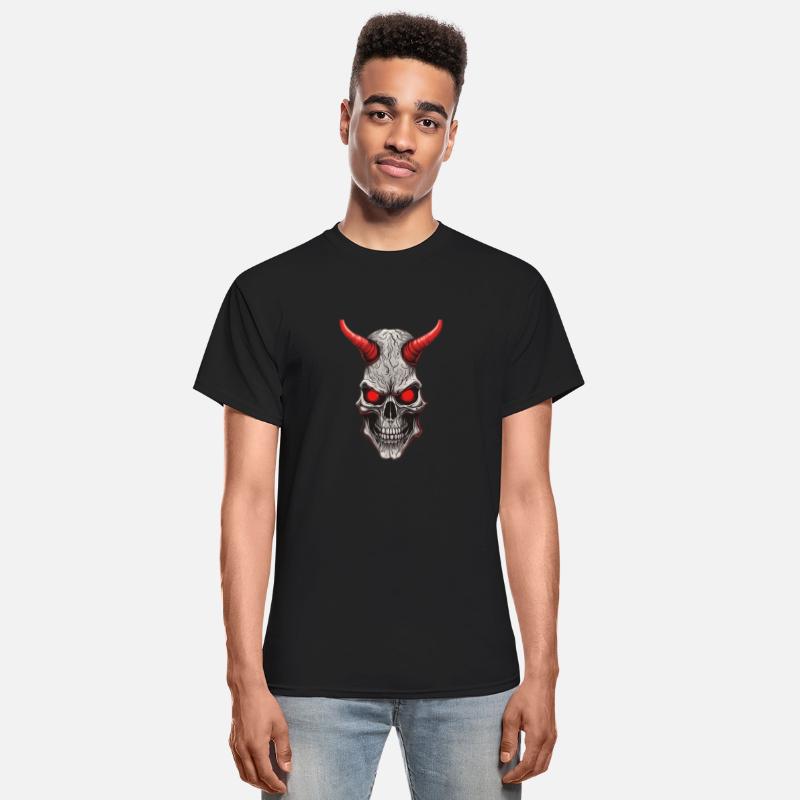 Crimson Ivory: Red-Horned Skull