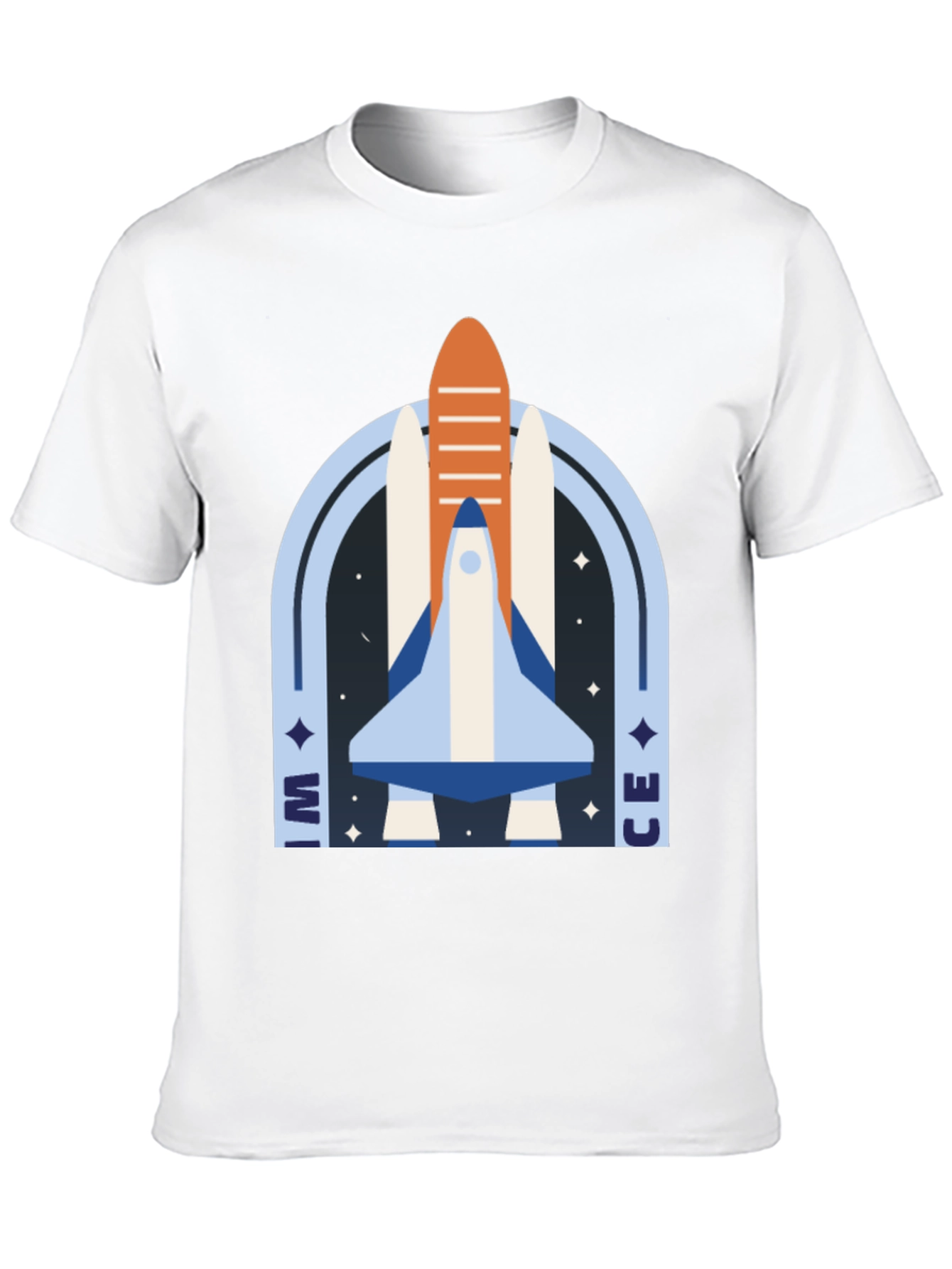 Space Shuttle Graphic T-Shirt - Retro Style