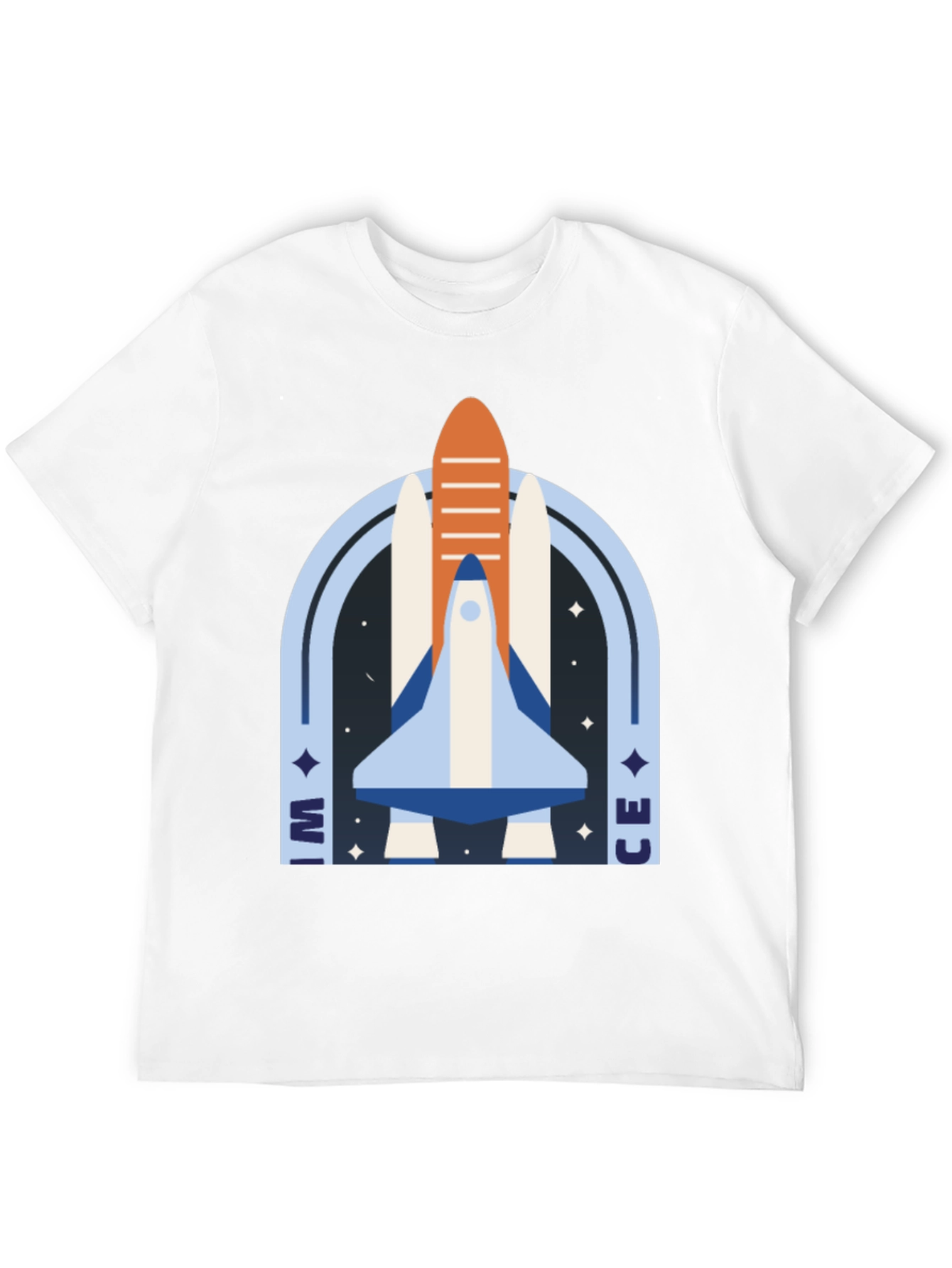 Space Shuttle Graphic T-Shirt - Retro Style