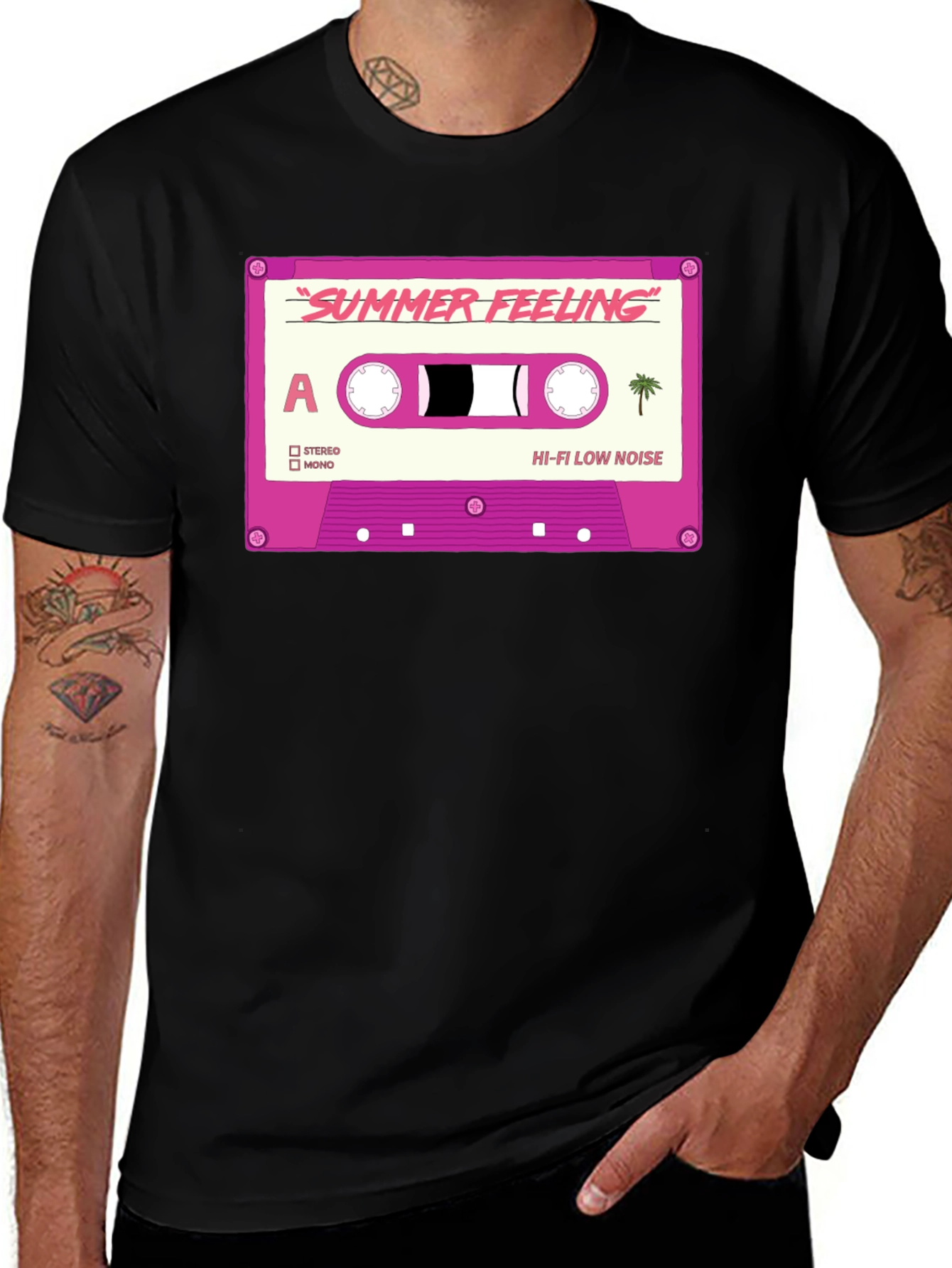 Summer Feeling Cassette Tape Graphic T-Shirt