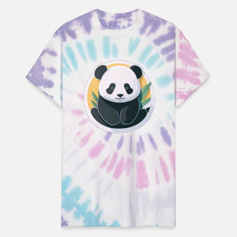 Cute baby panda minimalist sticker.