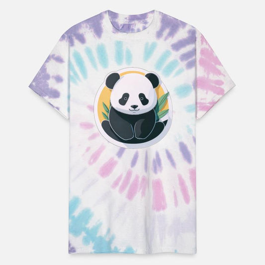 Cute baby panda minimalist sticker.