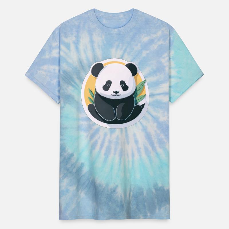 Cute baby panda minimalist sticker.