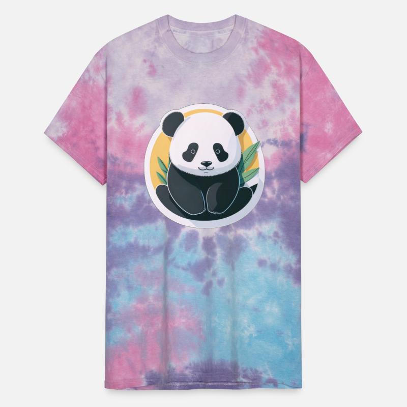 Cute baby panda minimalist sticker.