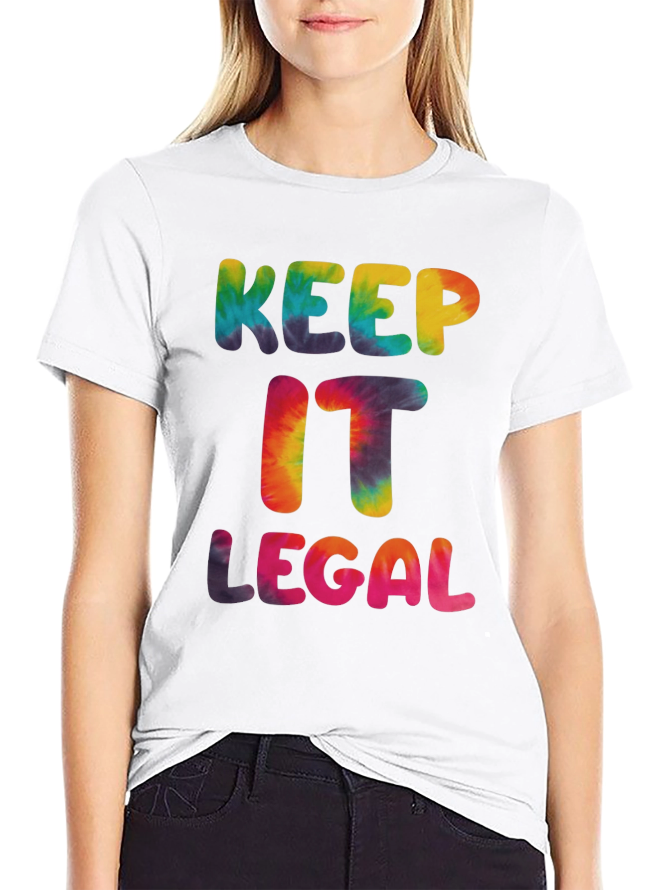 Keep It Legal Tie Dye Graphic T-Shirt