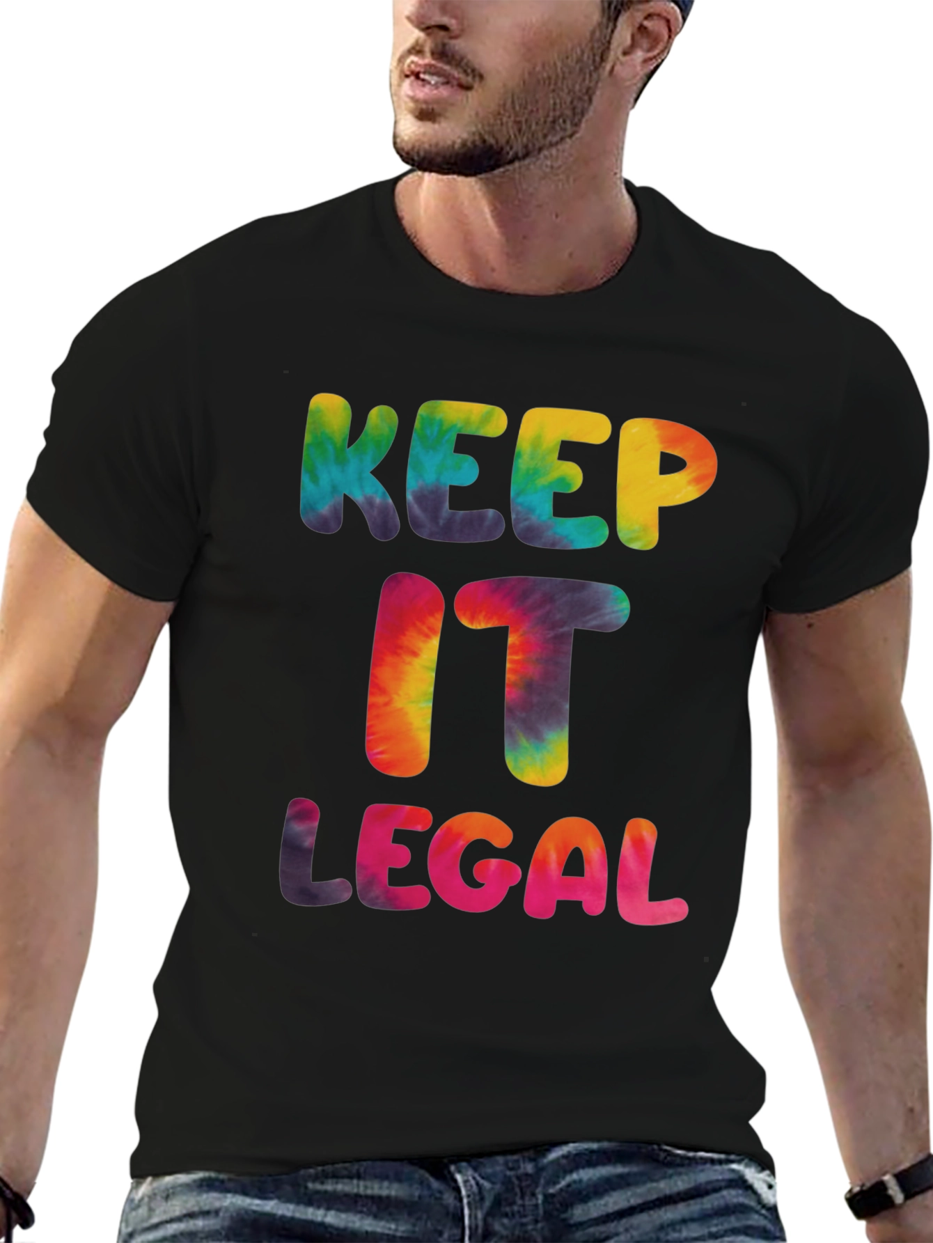 Keep It Legal Tie Dye Graphic T-Shirt