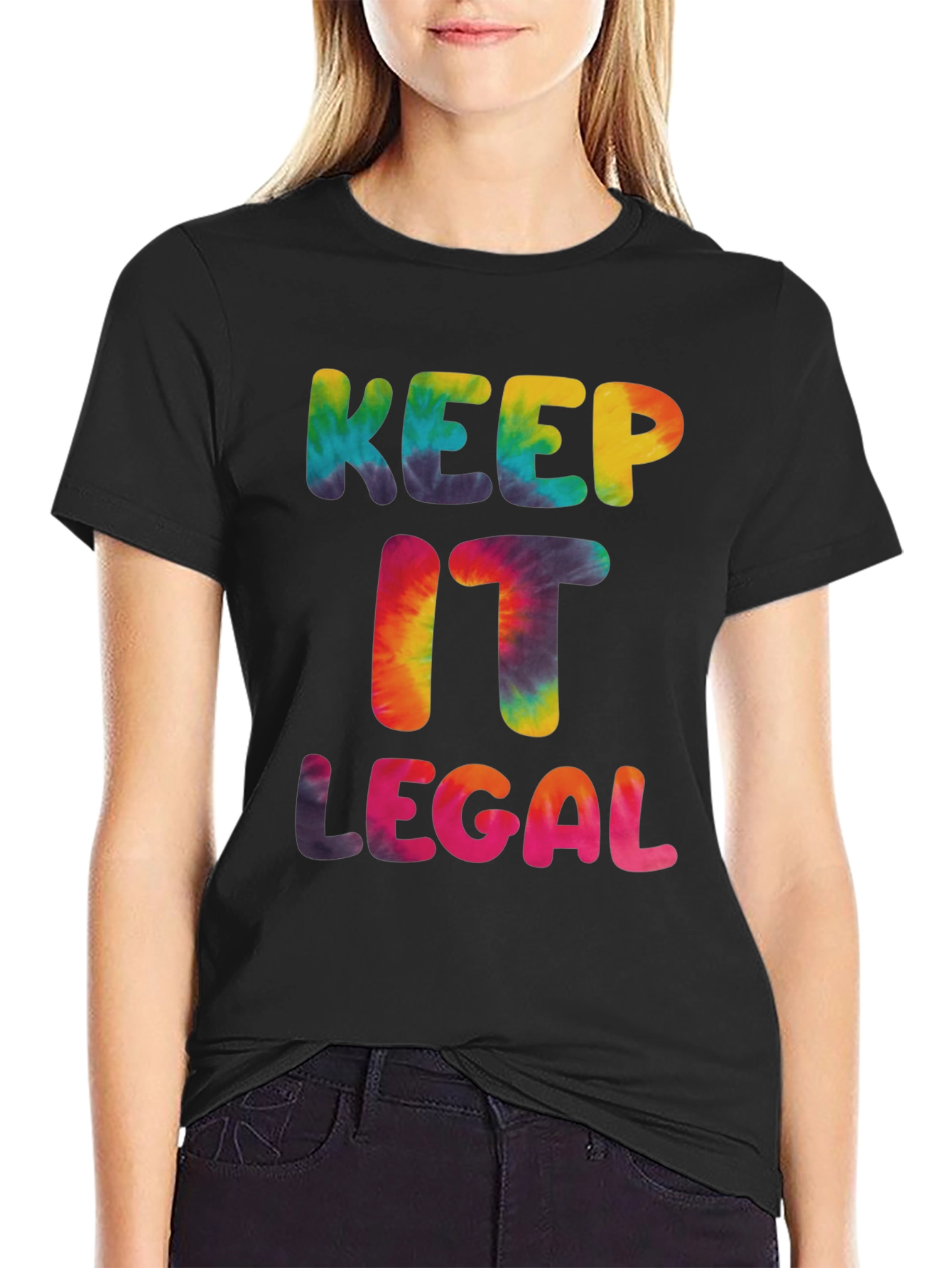 Keep It Legal Tie Dye Graphic T-Shirt