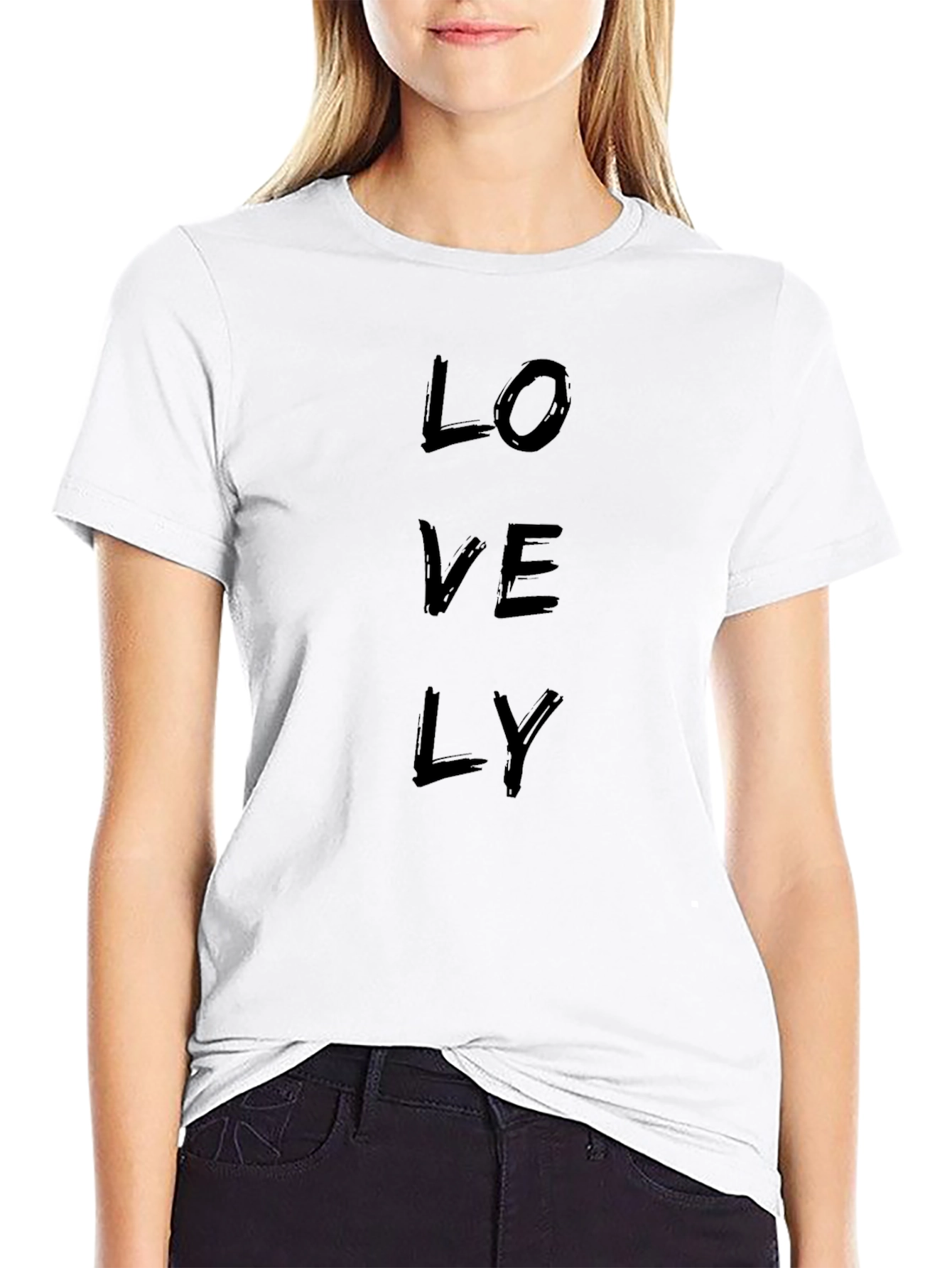 Mens Lovely Black Crew Neck T-Shirt