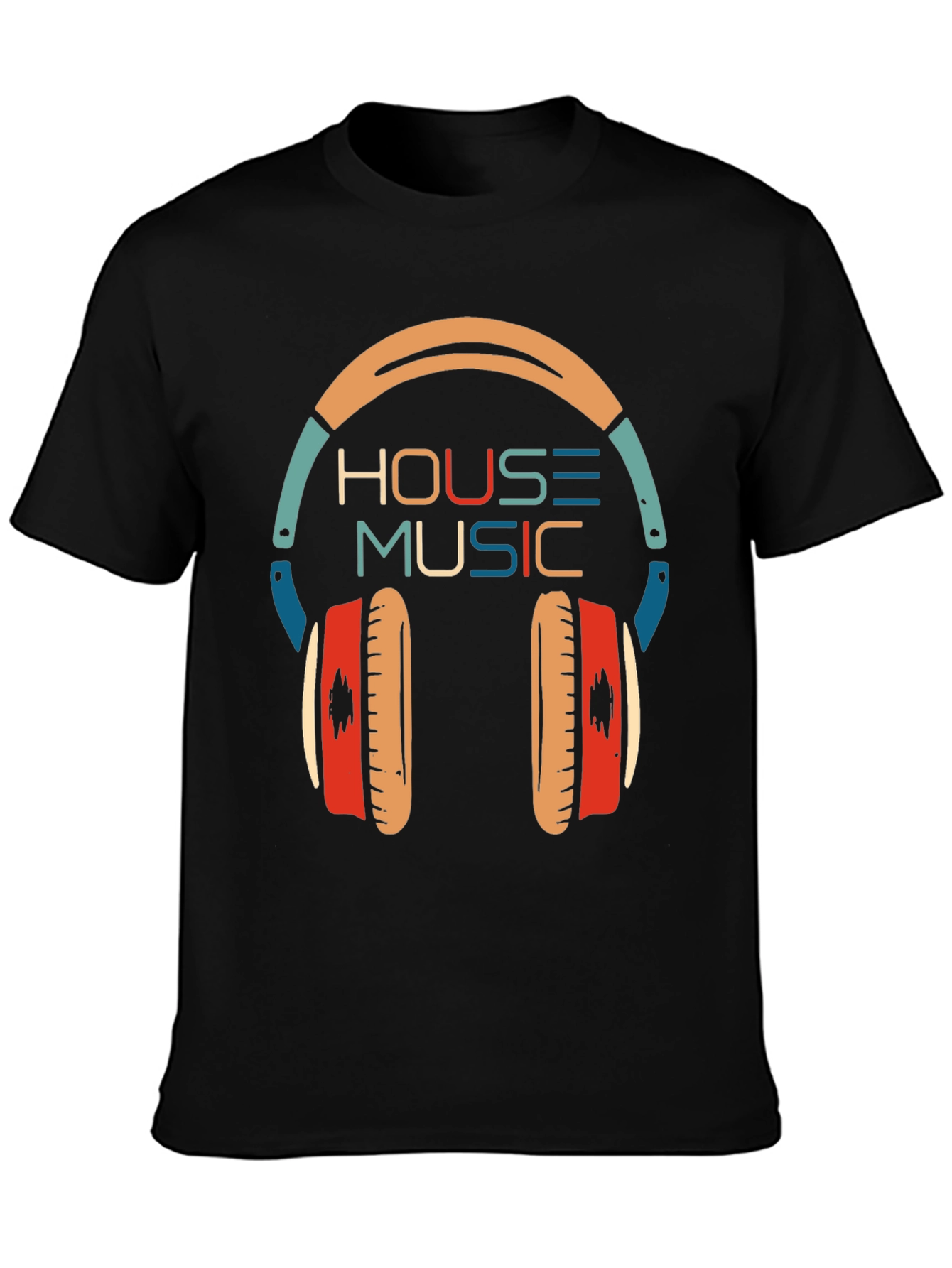House Music Headphone Graphic T-Shirt