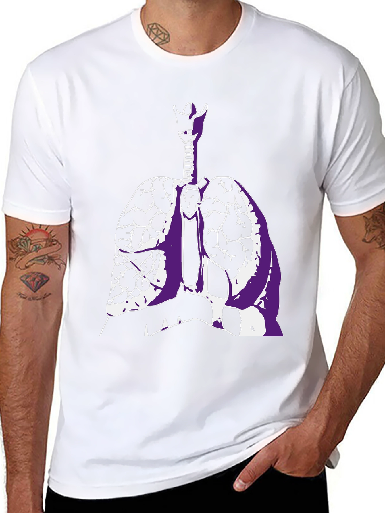 Anatomical Lungs Graphic T-Shirt - Unisex