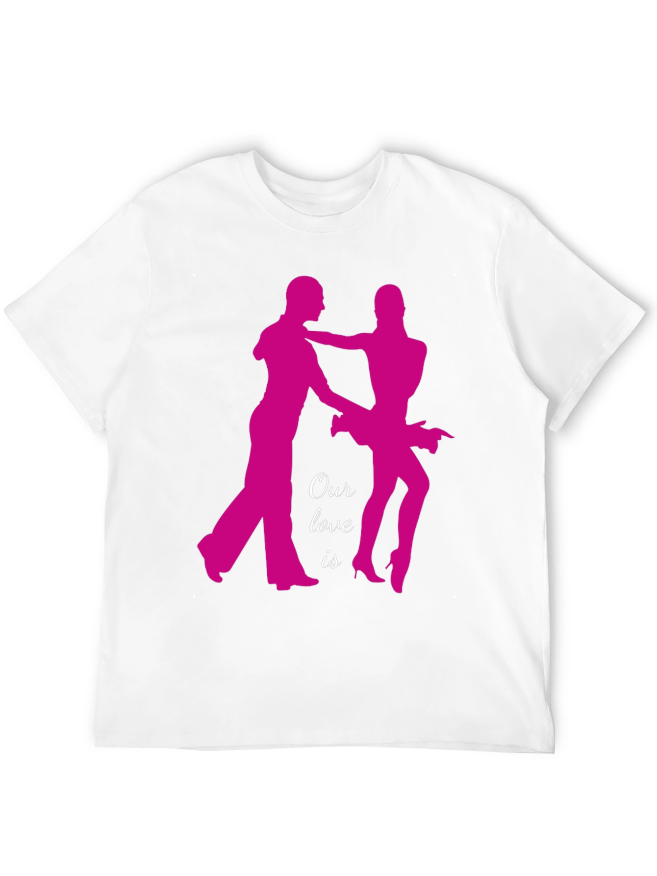 Dancing Love Graphic Tee - Black Cotton T-Shirt